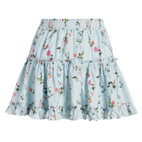 Hill House Home Pond Floral Linen Paz Skirt - Picture 7 of 7